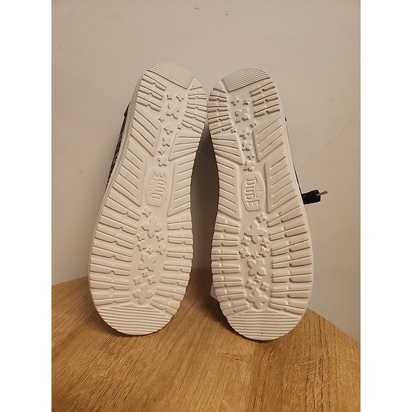 Hey Dude Wendy Winter Ugly Sweater Shoes Womens 8 Navy 43536-4HQ - Picture 6 of 6